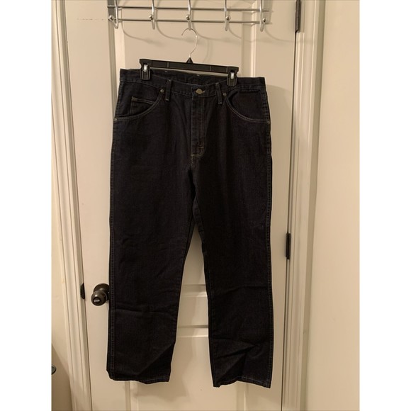 Wrangler Other - Men's Wrangler 5 Star Regular Fit U Shape Denim Jeans Blue Choose Your Size